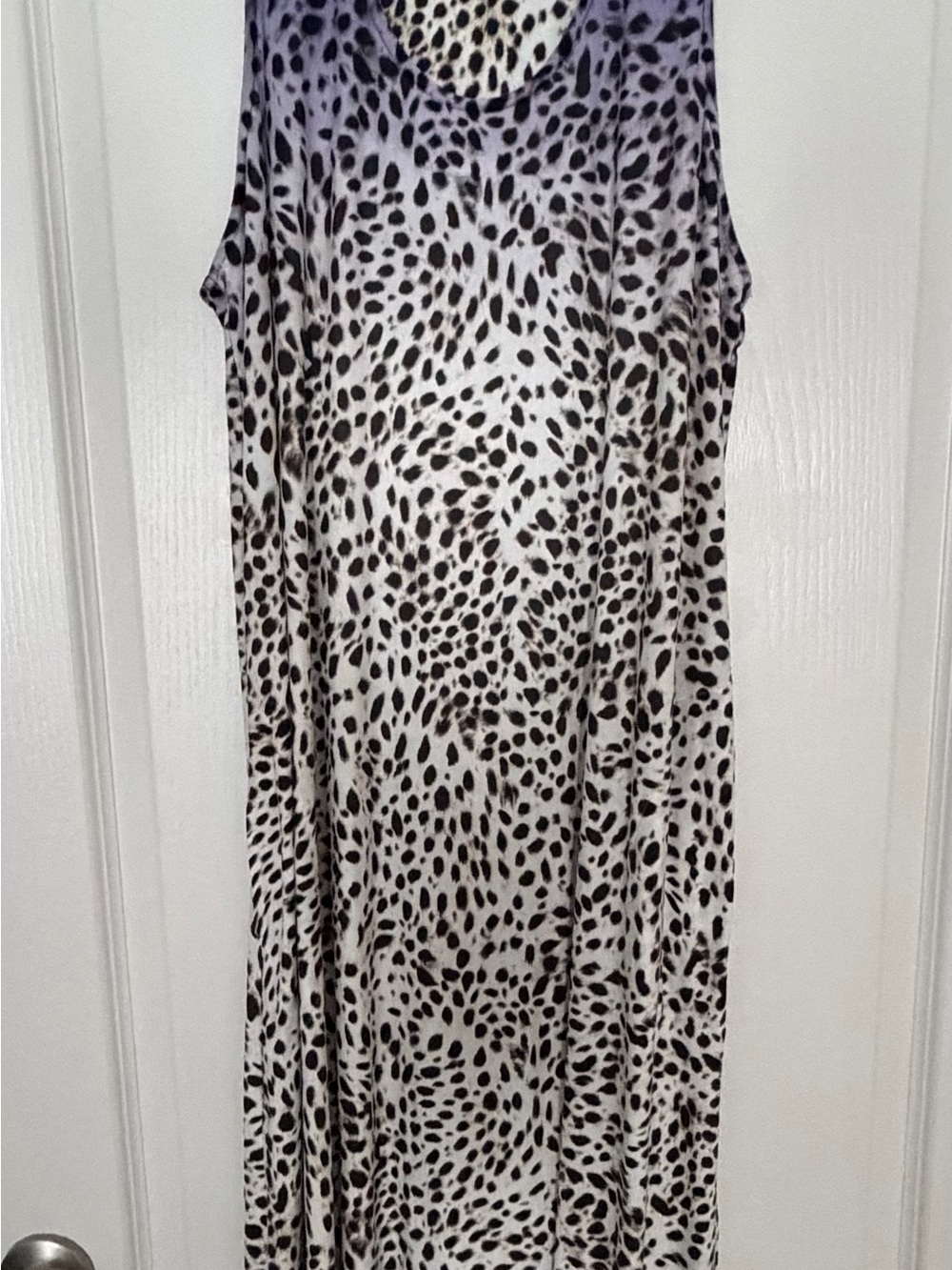 Simply Vera Vera Wang White and Black Spotted Maxi Dress